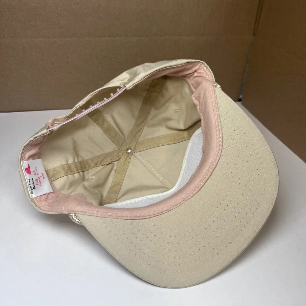 Vintage Chemi-Trol Chemical Co Snapback Hat Tan Rope Trucker‎ Cap